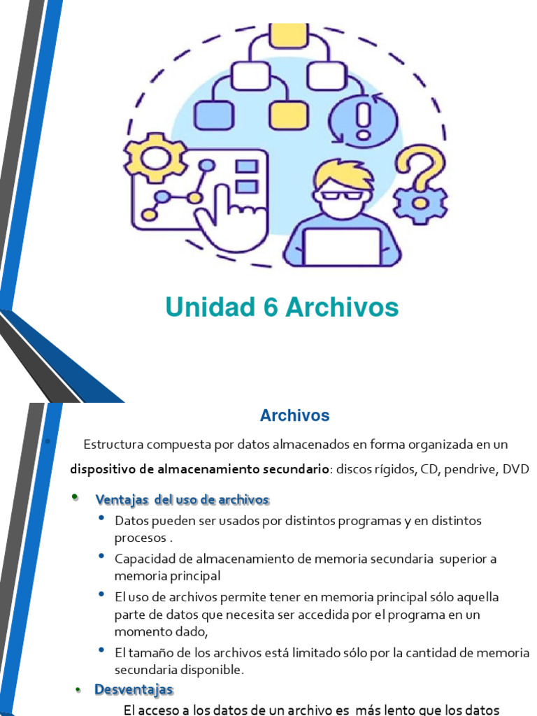 Organización y Manejo de Archivos en C | PDF | Archivo de computadora ...