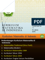 Kurikulum Matematika Di Indonesia