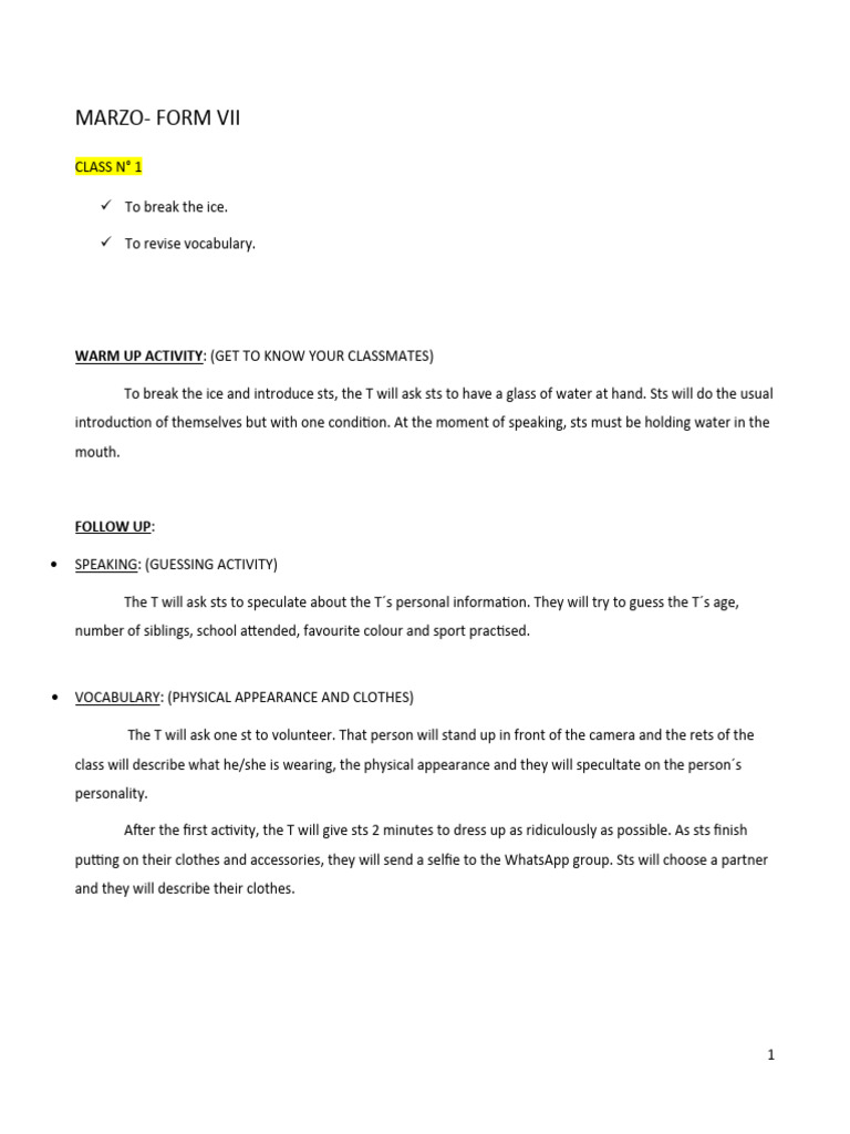 Engaging ESL Class Activities Guide | PDF | Linguistic Morphology ...