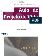 Aula 1 - Projeto de Vida