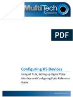 Configuring H5 Devices: Using AT RUN, Setting Up Digital Voice Interface and Configuring Ports Reference Guide