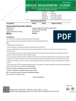 Molecular Biology: Patient Name: Mr. PRANAY KADU