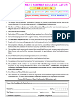 Xi-Jee - A Batch Test - 23 - (10.03.2024) Paper& Answer Key PDF