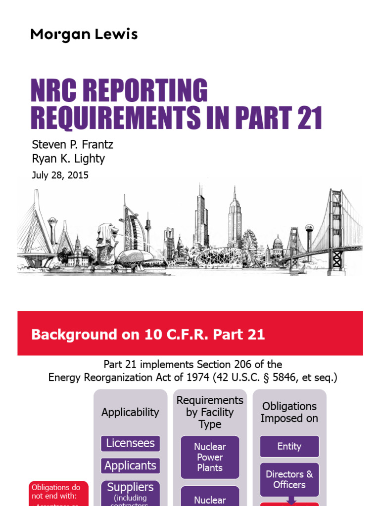 NRC Part 21 Reporting Obligations | PDF | Nuclear Regulatory Commission ...
