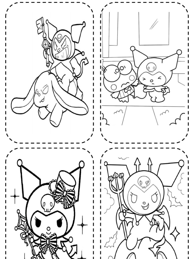 Libro Colorear Kuromi | PDF