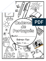 Capa Caderno de Português