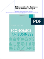 Economics For Business 3Rd Edition by Andrew Gillespie Full Chapter