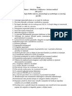 Itemi-Subiecte. Semiologia Bolilor Interne, Pneumologia Și Cardiologie Cu Nursing Specific AM 2