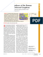 Doping Dependence of The Raman Spectrum of Defected Graphene