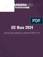 JEE Main 2024 January 30 Questions Answers Shift 1 2