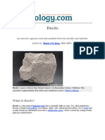 Dacite Rock (Igneous Rock) Extrusive