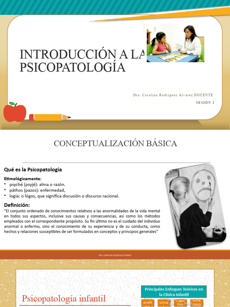 Introducción a la Psicopatología Infantil | PDF | Psicopatología ...