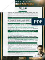 Resumo LIVE 19H - 11.12 - COMO FICAR RICO RÁPIDO - LIVE 11