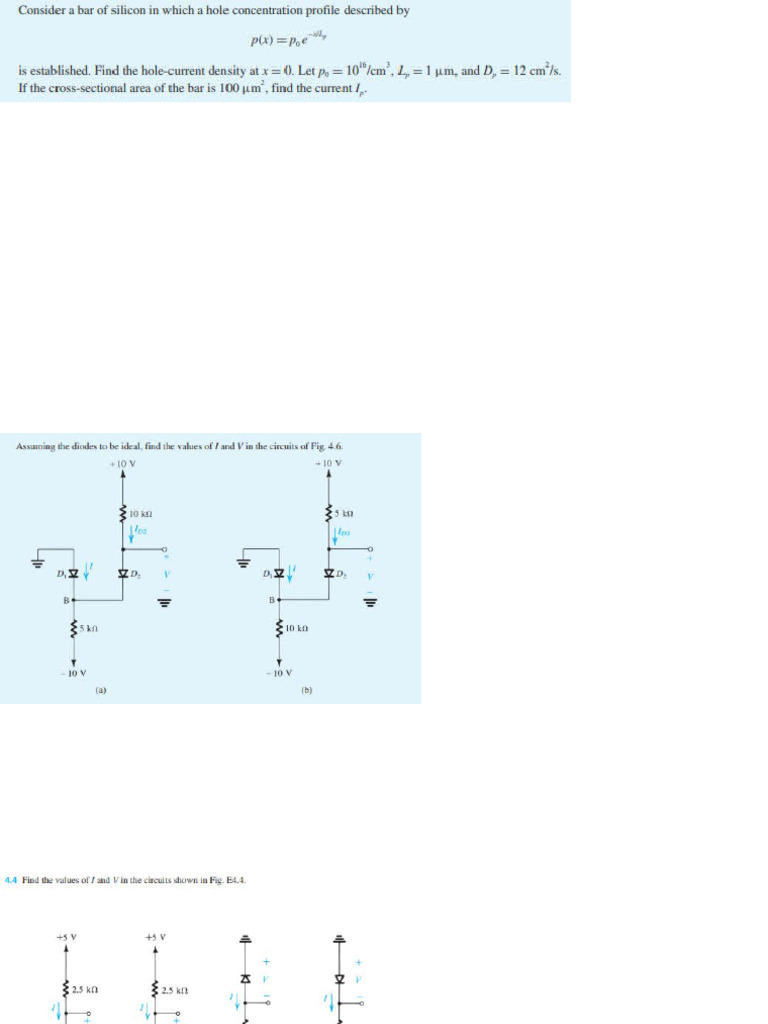 Problem Solving - Diodes | PDF