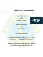 Informe de Actividades