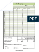 Excel Timekeeping