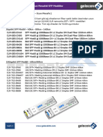 SFP Modüller Uzun Mesafe