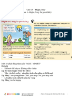 WS - LEO 3 - WORKSHEET Unit 15 - Might, May Lesson 1 - Might, May For Possibility