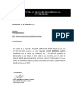 Carta Autorización Retiro Total de Cesantias Rafael Estrada