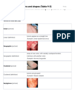 Skin Lesions - Patterns and Shapes (Table 9-3) Flashcards - Quizlet