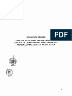 Documento Técnico - Consulta Nutricional para La Prevención y Control de Enfermedades Hipertensiva de La Persona Joven, Adulta y Adulta Mayor