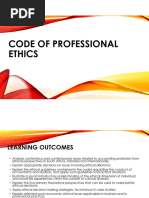 Code of Proffesional Ethics Lecture Study Notes