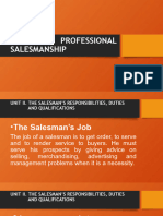 Module in Professional Salesmanship