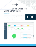 Commvault For Office 365 Demo Script Guide