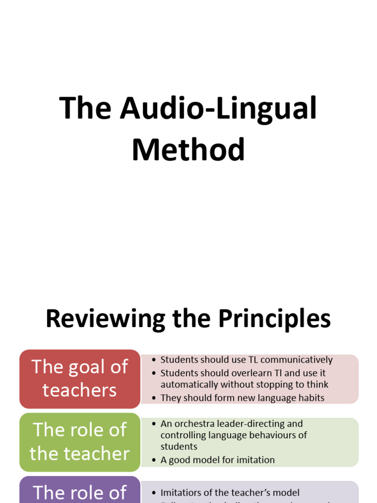 3 The Audio Lingual Method Pdf Cognition Linguistics