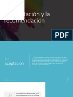 Aceptacion y Recomendacion Letra de Cambio