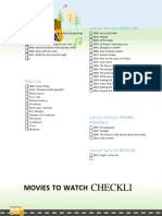 Movies To Watch Checklist