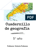 Cuadernillo de Geografia 5° Año