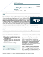 Uma Inovação Curricular em Casos Simulados de Escrita de Doentes para A Educação em Competências de Comunicação