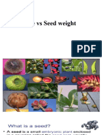 Seed Size Vs Seed Weight