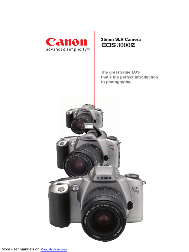 Eos 3000N | PDF | Autofocus | Canon Eos