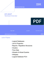 HR Abap Technical Overview