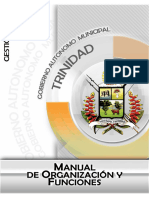 Manual Organizacion y Funciones Ejecutivo Municipal 2021