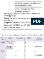 Passive Voice and Reading RHC