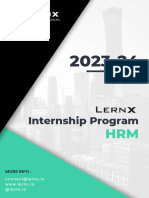Lernx Internship Program - HRM