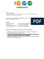 Requisitos de Ingreso Almacenes Del Grupo 2023 TDM