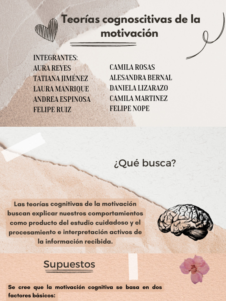 Teorias Cognoscitivas de La Motivacion | PDF | Motivacional | Motivación