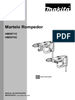 Document 88044803 User Manual Martelo Demolidor e Rompedor Sds Max 1100w Hm0871c 220v Makita