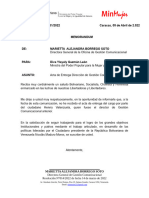 Modelo de Memorandum