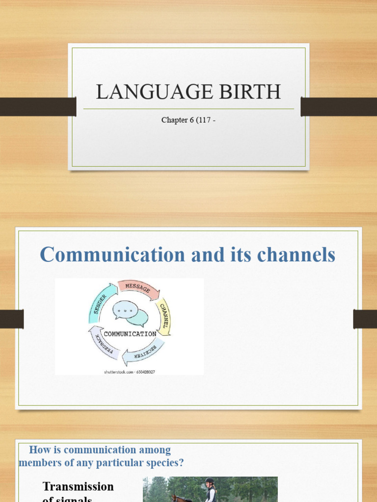 Language Birth and Communication Systems | PDF