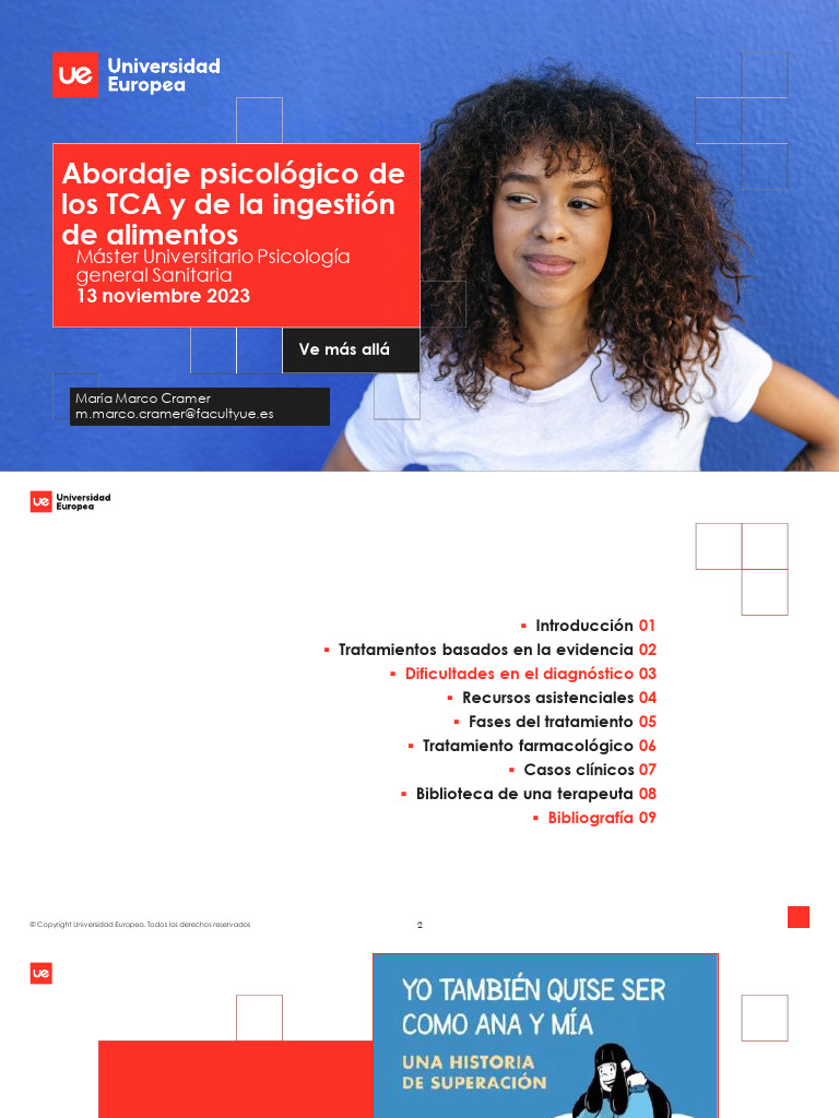 Diapositivas Abordaje Tca Pdf Desorden Alimenticio Terapia De