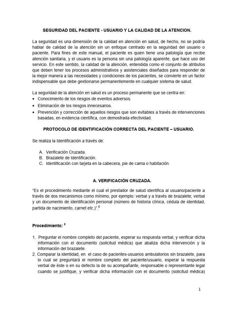 Seguridad del Paciente y Calidad en Salud | PDF | Seguridad del ...