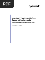 AppWorks Platform Supported Environments 2