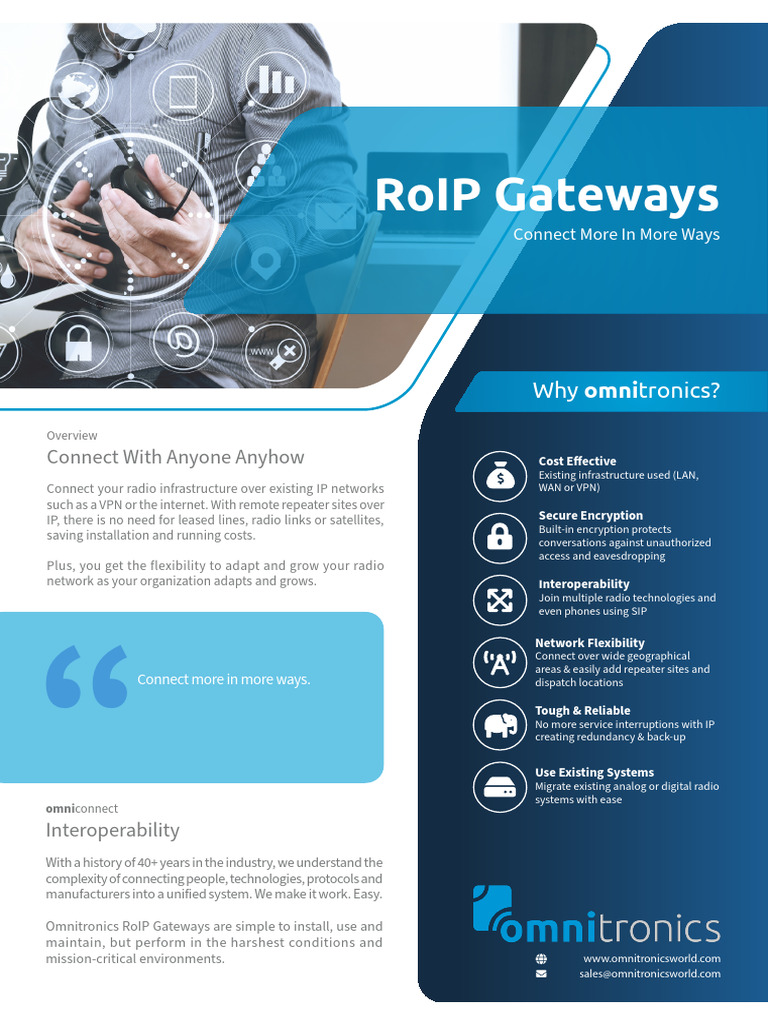 Roip Gateways Flyer | PDF | Computer Network | Voice Over Ip
