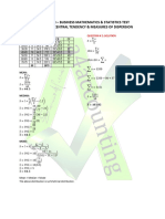 ADC-I - Measures of Central Tendency Solution