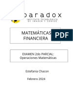 Estefania Chacon - Examen2do Parcial Mat Fin PDF